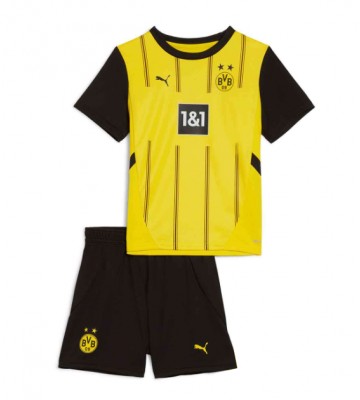 Borussia Dortmund Hemmaställ Barn 2024-25 Kortärmad (+ Korta byxor)